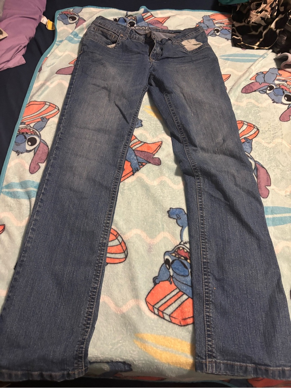 BONGO Women's Blue Boot-Cut Jeans